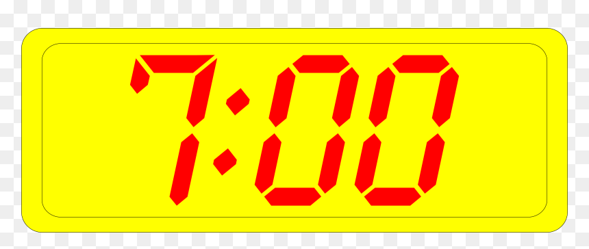 Blue Clock Svg Clip Arts - Digital Clock Clipart, HD Png Download - clock clipart png