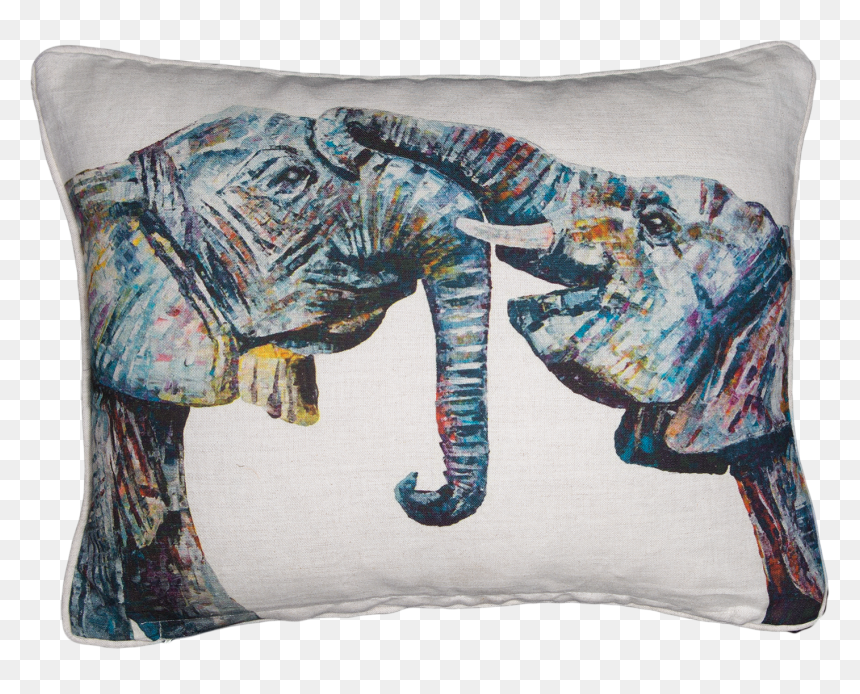 Baby Elephant Cushions "bahati & Bashasha - Cushion, HD Png Download - baby elephant png