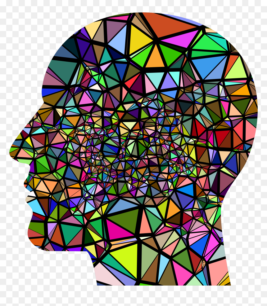 Low Poly Shattered Man Head Silhouette Clip Arts - Skillz Logic Brain Games, HD Png Download - head silhouette png
