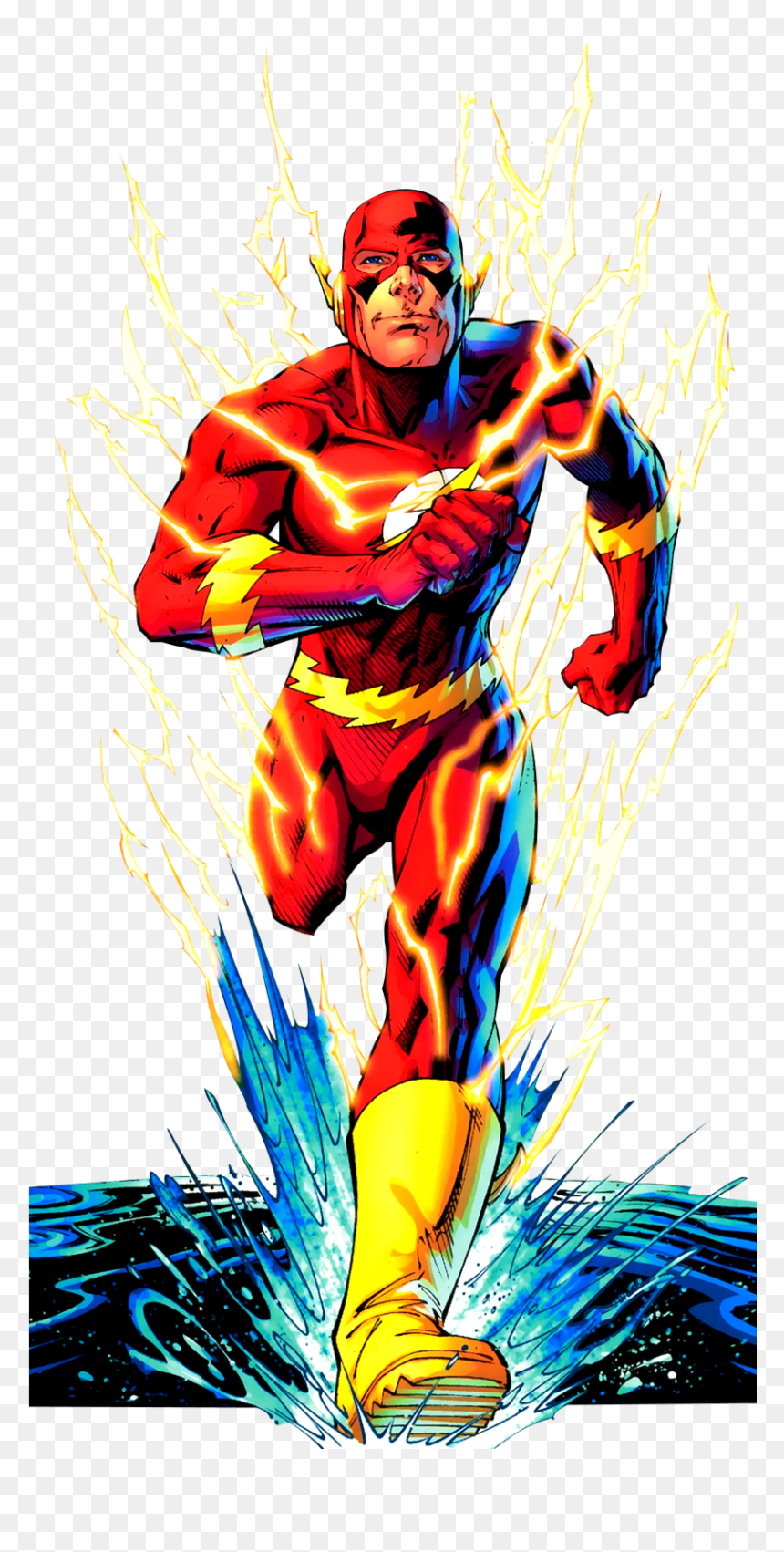 Eobard West Flash Thawne Wally The Superman Clipart - Andy Kubert Flash, HD Png Download - superman.png