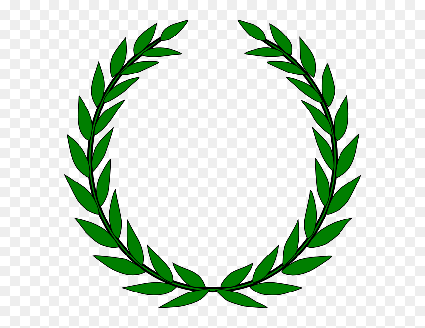 Jungle Clip Art Border - Laurel Wreath, HD Png Download - jungle leaves png