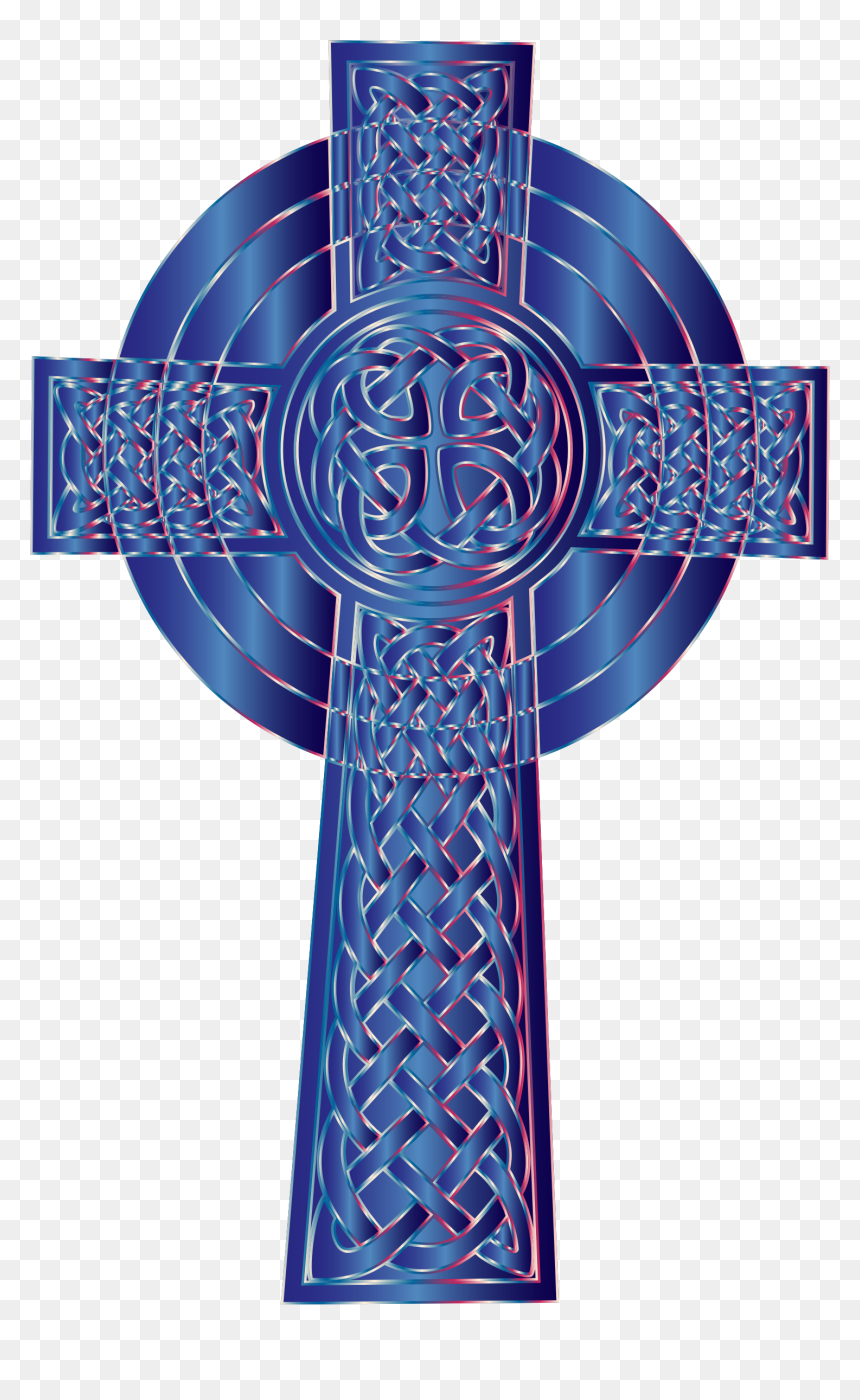 Blue Cross Clipart Freeuse Clipart - Celtic Cross Blue, HD Png Download - blue cross png