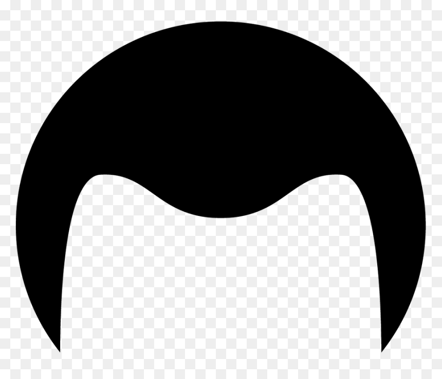 Eyebrow Clipart Paper - Male Black Hair Cartoon, HD Png Download - burned paper png