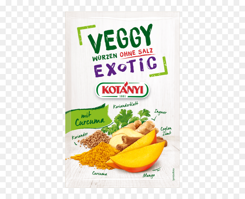 Kotányi Veggy Exotic Gewürzzubereitung Im Brief - Natural Foods, HD Png Download - cilantro png