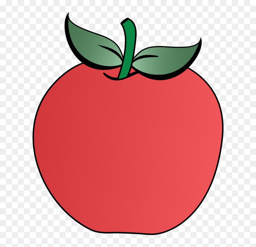 Transparent Fruit Tree Png - Manzana Con Dos Hojas, Png Download - fruit tree png