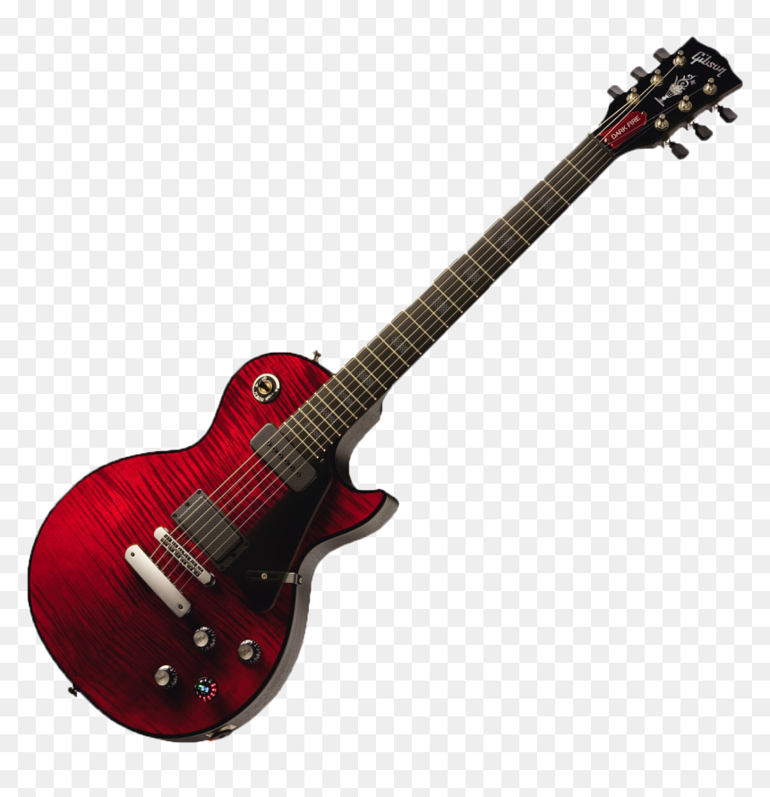 Red Guitar Png, Transparent Png - guitar.png