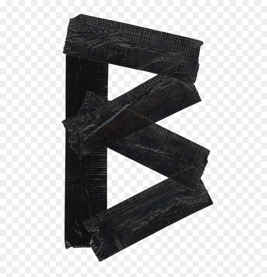Letter B Of The Black Tape Font - B Fonts Png, Transparent Png - black tape png