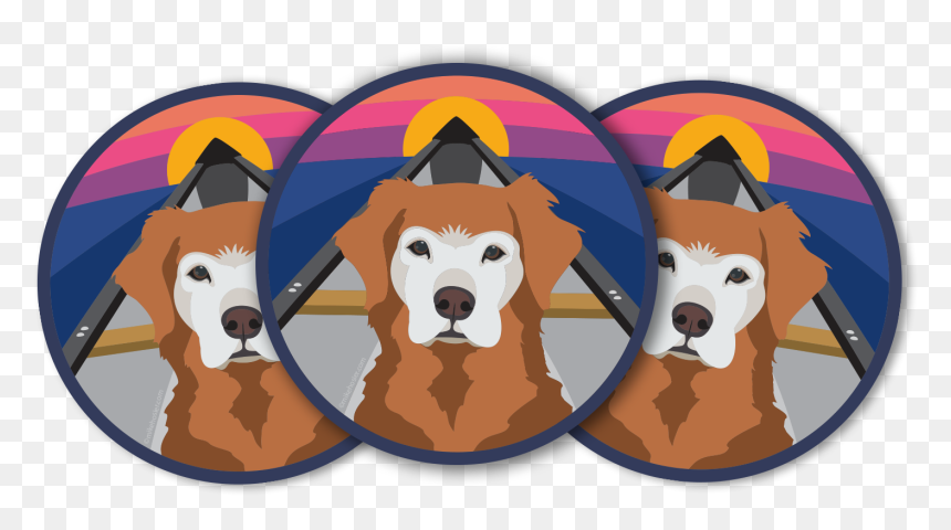 Golden Retriever Sticker For Water Bottle, Cooler, - Ancient Dog Breeds, HD Png Download - golden retriever png