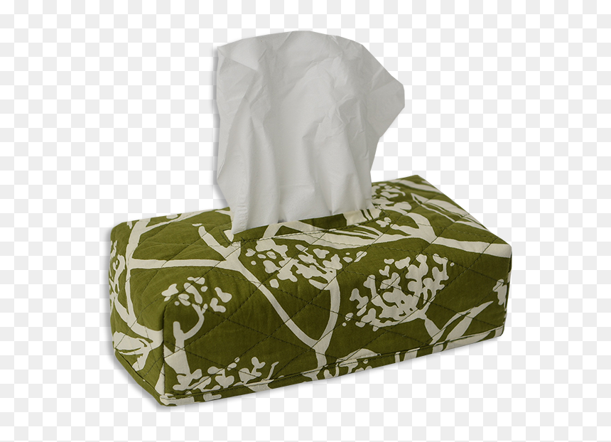 Frangipani Avocado Tissue Box Cover - Bag, HD Png Download - tissue box png