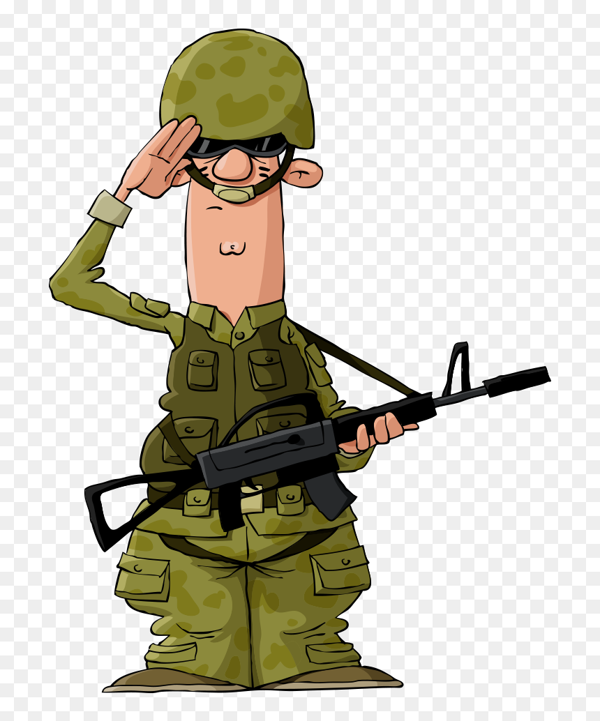 Military Clipart Canadian Soldier - Caricatura Imágenes De Soldados, HD Png Download - american soldier png