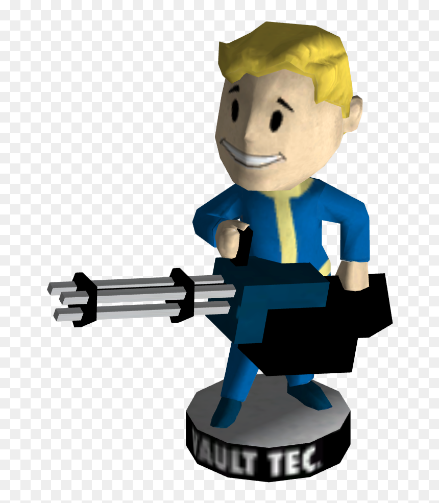 Nukapedia The Vault - Big Guns Vault Boy, HD Png Download - cartoon gun png