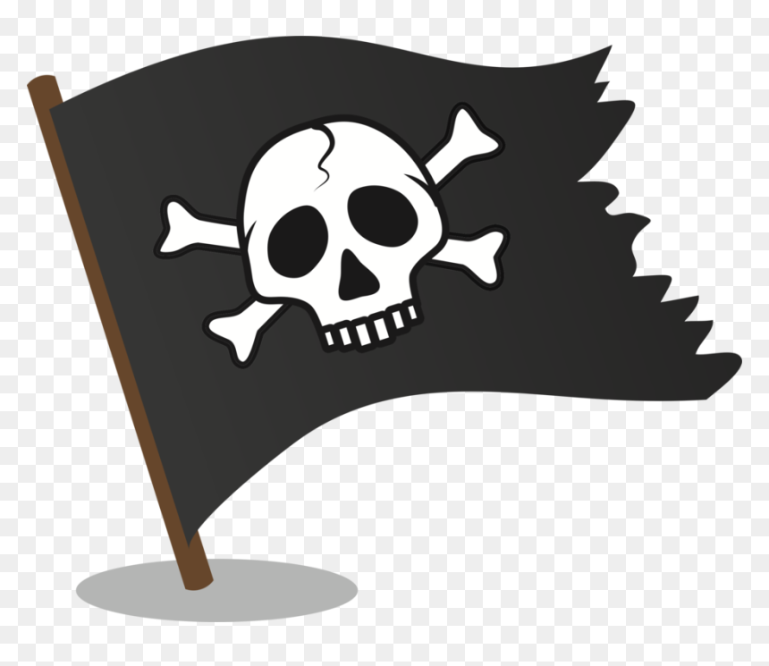 Fictional Character,symbol,skull - Skull Transparent Png Icon Danger Jolly Roger Skull, Png Download - pirate skull png