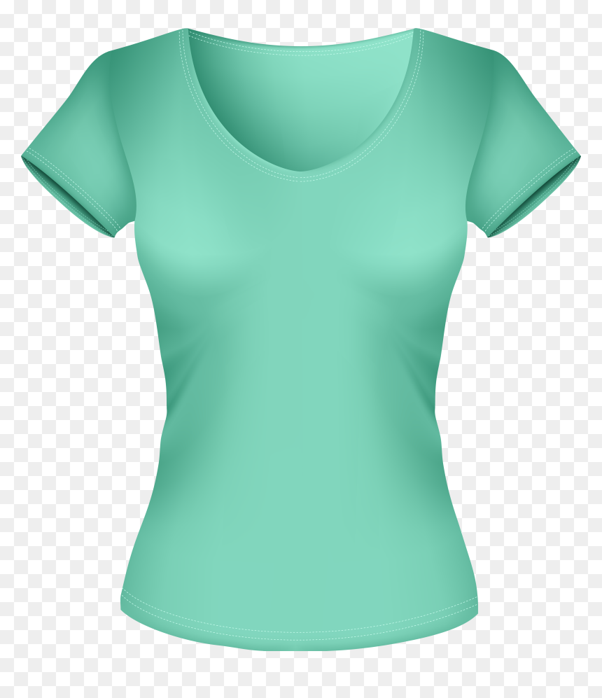 Female Green Shirt Png Clipart - Female Shirt Png Transparent, Png Download - shirt.png