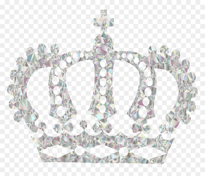 Tiara Transparent Crystal - Silhouette King Crown Png, Png Download - tiara transparent png