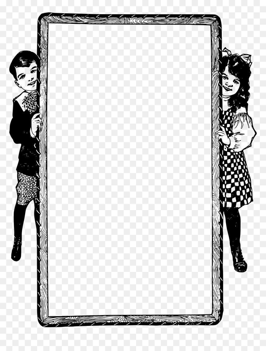 Little Boy And Girl Frame Clip Arts - Boy And Girl Frames, HD Png Download - little boy png
