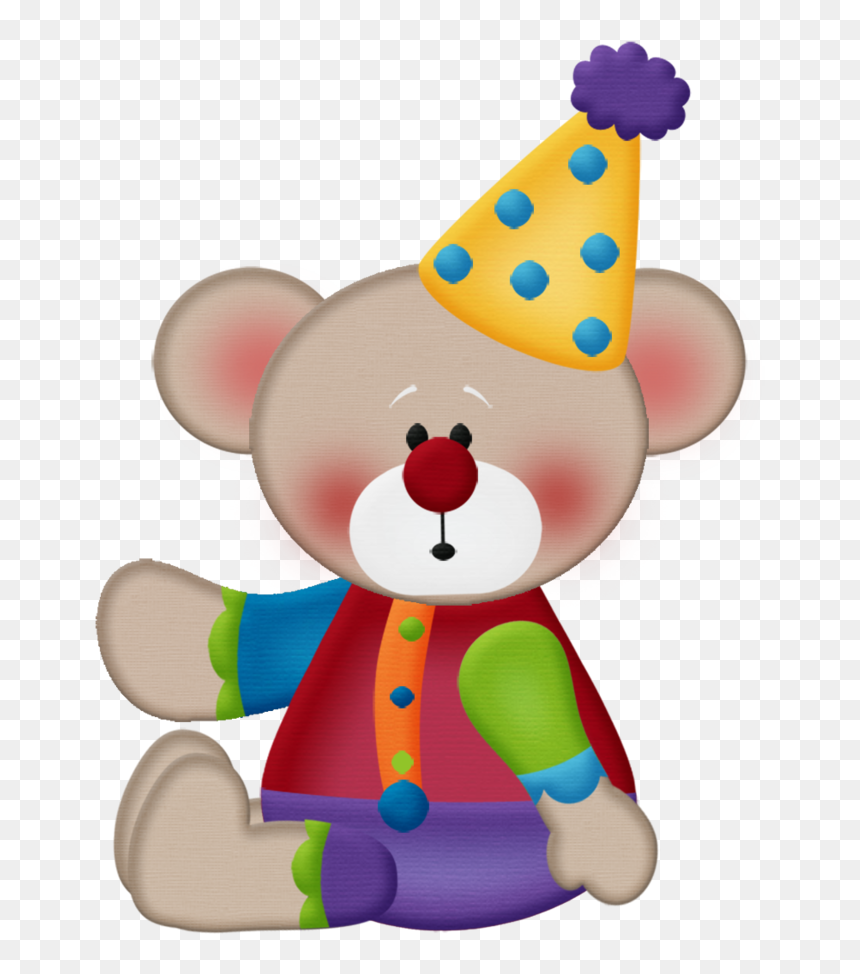 Teddy Bear Birthday Clipart, HD Png Download - birthday hat transparent png
