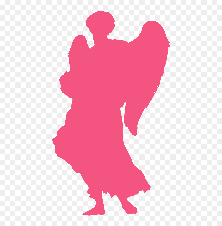 Silhouette, HD Png Download - angel silhouette png