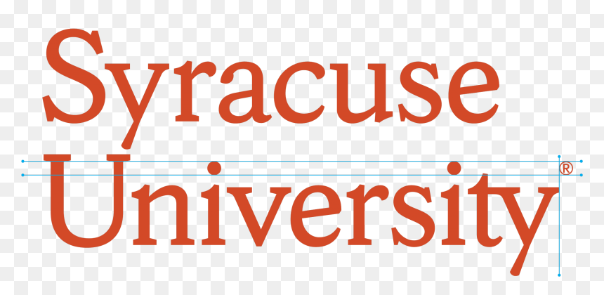 Secondary Syracuse Wordmark Trademark Symbol Is Placed - Syracuse University Official Logo, HD Png Download - trademark symbol png