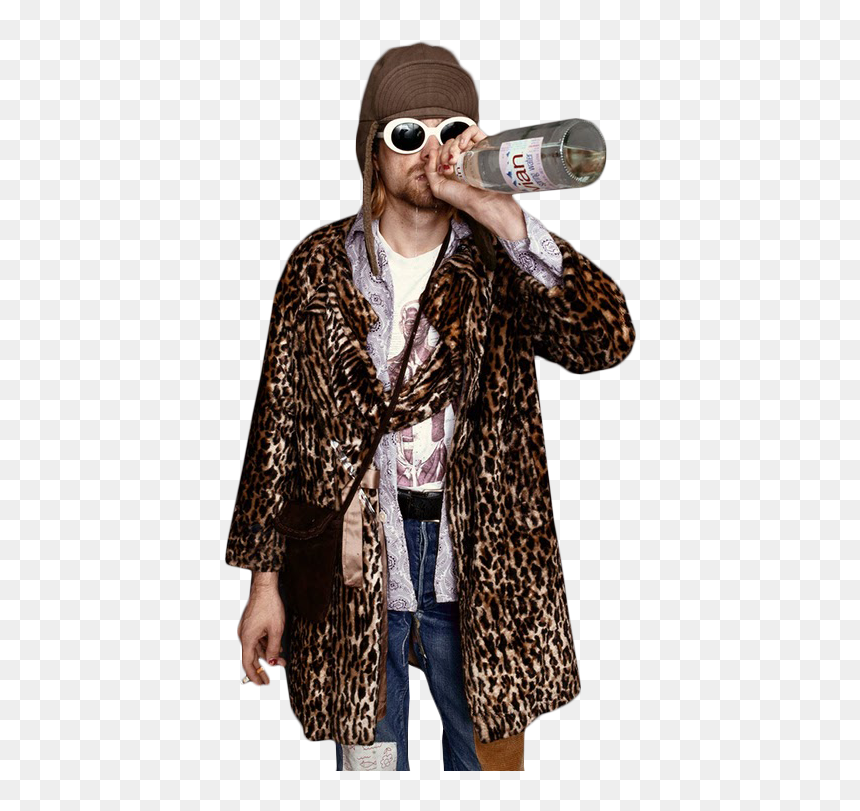 Kurt Cobain Leopard, HD Png Download - kurt cobain png