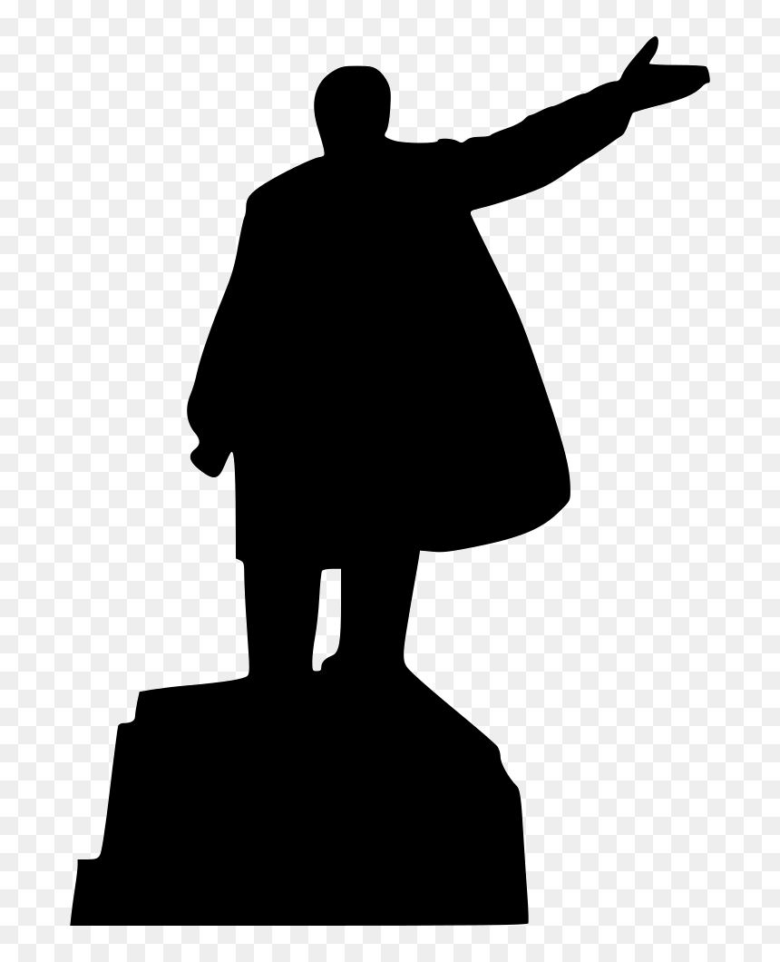Monument Lenin Politic Politics Communism - Statue Of Lenin Silhouette, HD Png Download - communism png