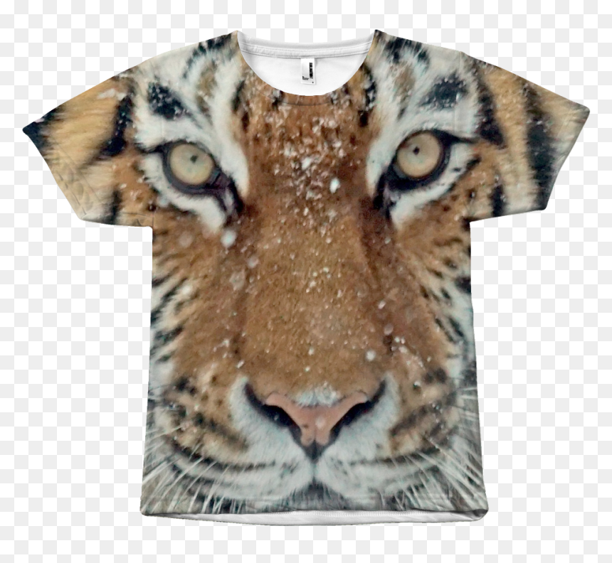 Transparent Tiger Face Png - Tiger Animal Shirt, Png Download - tiger face png