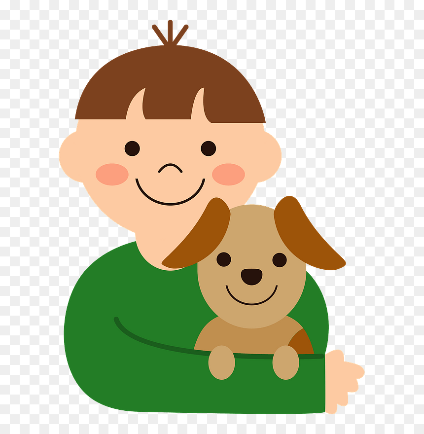 Little Boy Dog Clipart - Cartoon, HD Png Download - little boy png