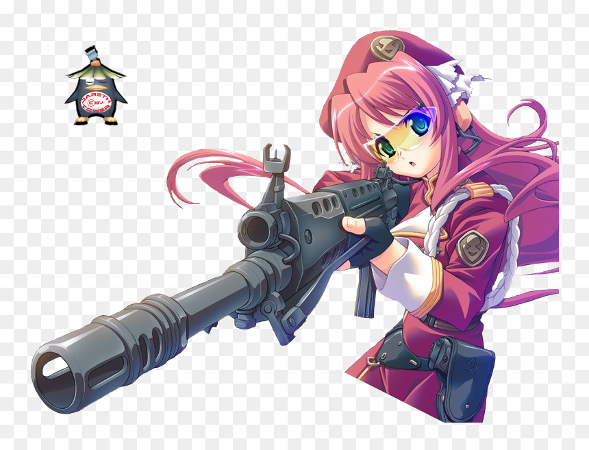 Anime, HD Png Download - cartoon gun png