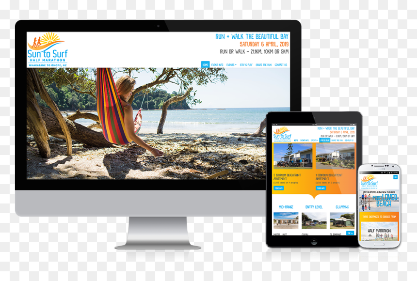 Sun To Surf - Web Design, HD Png Download - half sun png