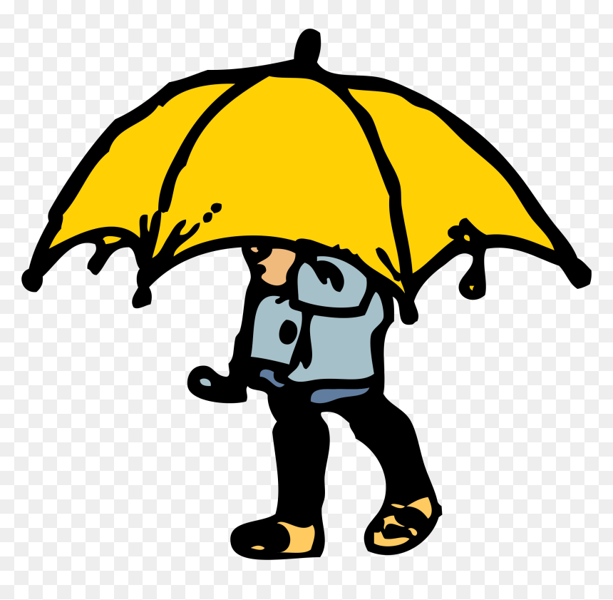 Little Boy Big Umbrella - Boy With Umbrella Clipart, HD Png Download - little boy png