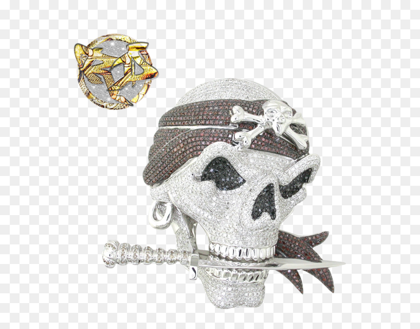 Diamond Skull, HD Png Download - pirate skull png