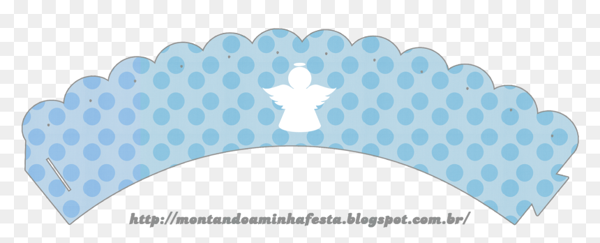 Angel Silhouette Papers In Light Blue Free Printable - Wrappers Para Cupcakes Png, Transparent Png - angel silhouette png