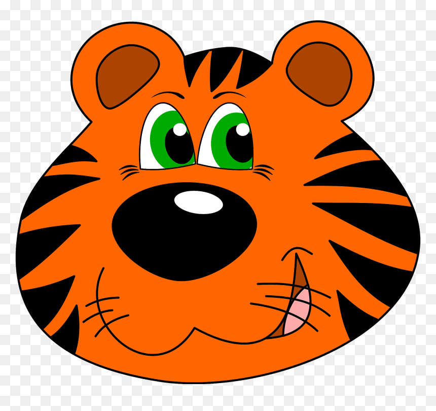 Tiger Faces Clip Art, HD Png Download - tiger face png