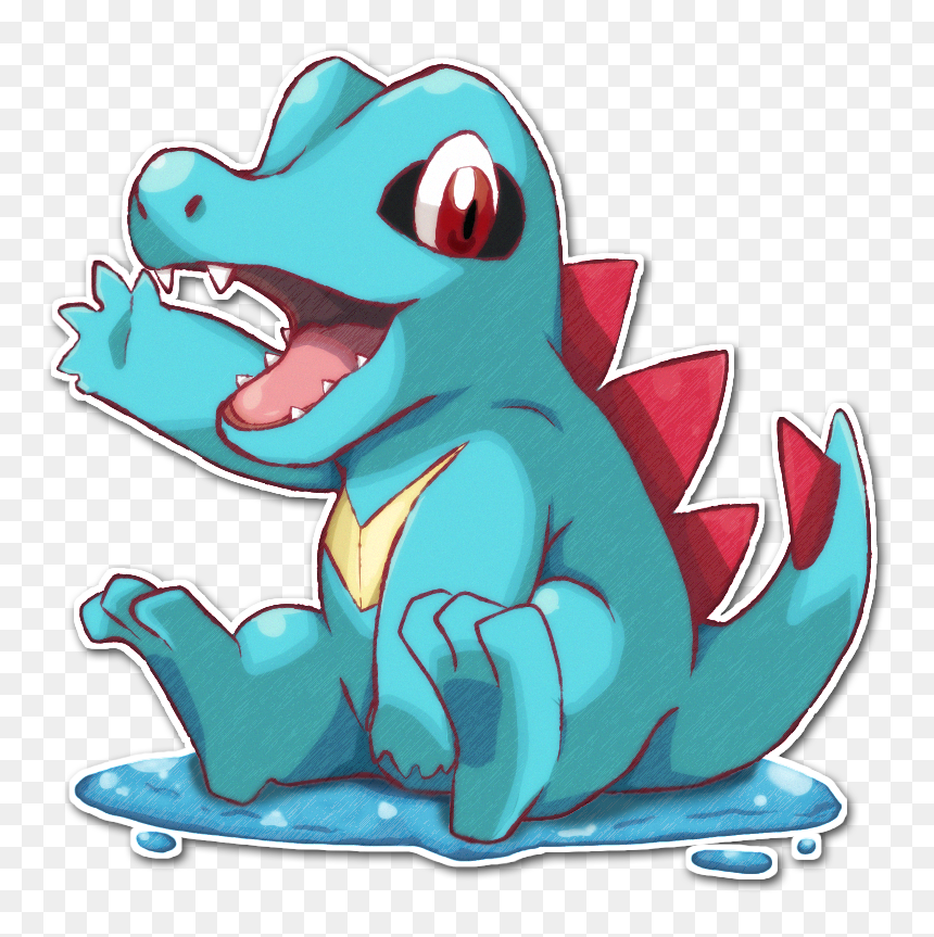 Totodile Art , Png Download, Transparent Png - totodile png