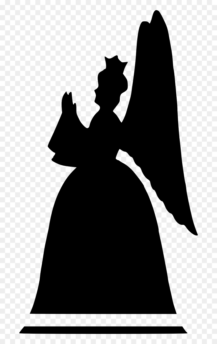 Illustration, HD Png Download - angel silhouette png