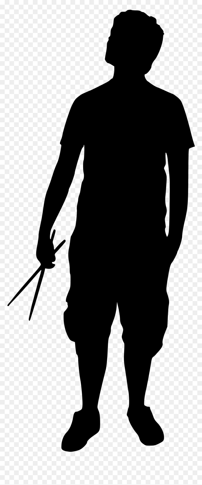 Transparent Silhouette Man Png - Cupid Clipart, Png Download - silhouette man png