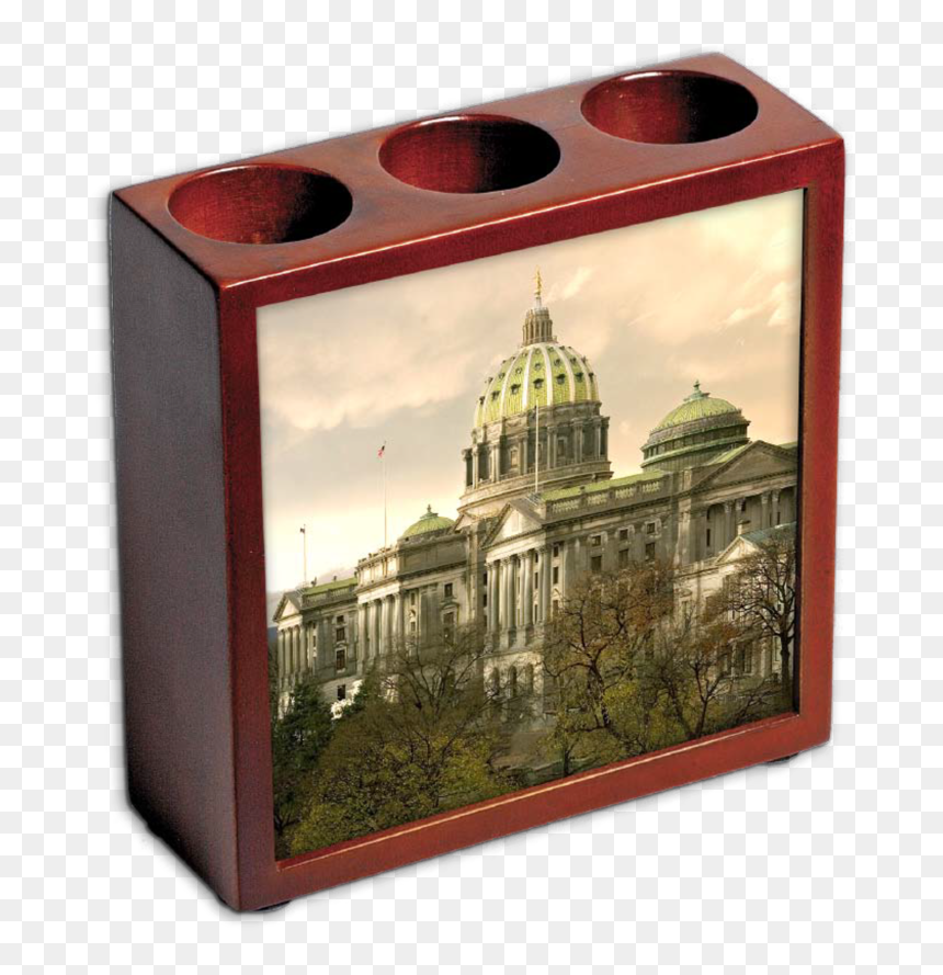 Item 10-006 Tile Pen Pencil Holder, HD Png Download - capitol building png