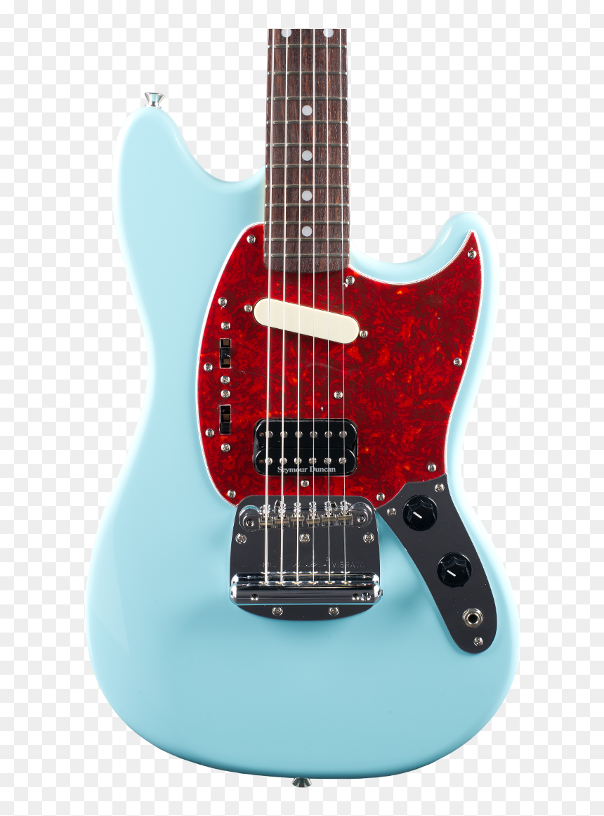 Fender Mustang Sonic Blue, HD Png Download - kurt cobain png