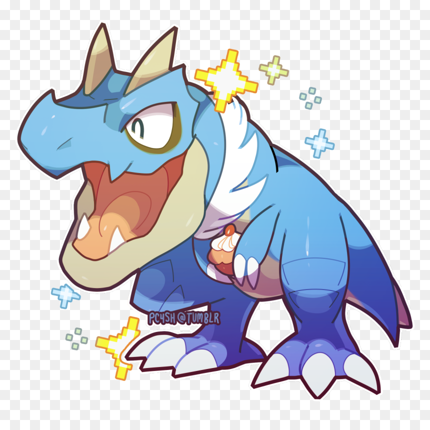 Shiny Tyrunt Looks Kinda Like Totodile - Pokemon Shiny Tyrunt, HD Png Download - totodile png