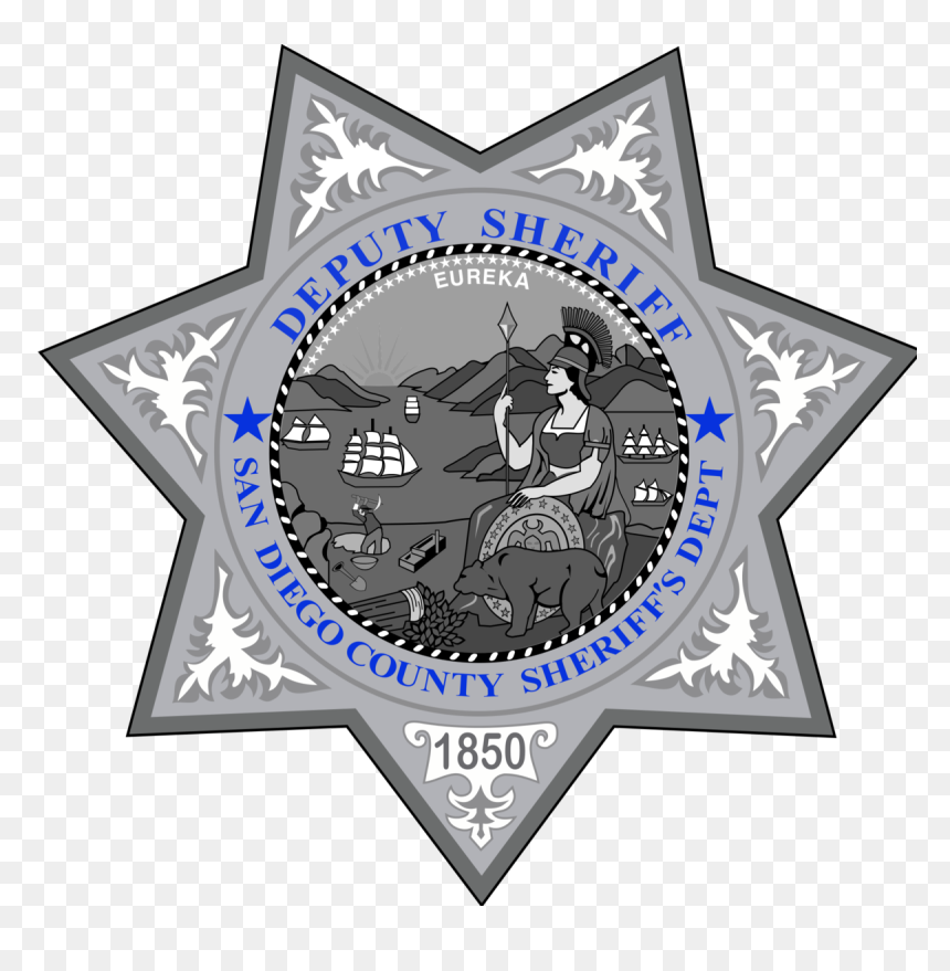 San Diego Sheriff Department Logo, HD Png Download - sheriff badge png