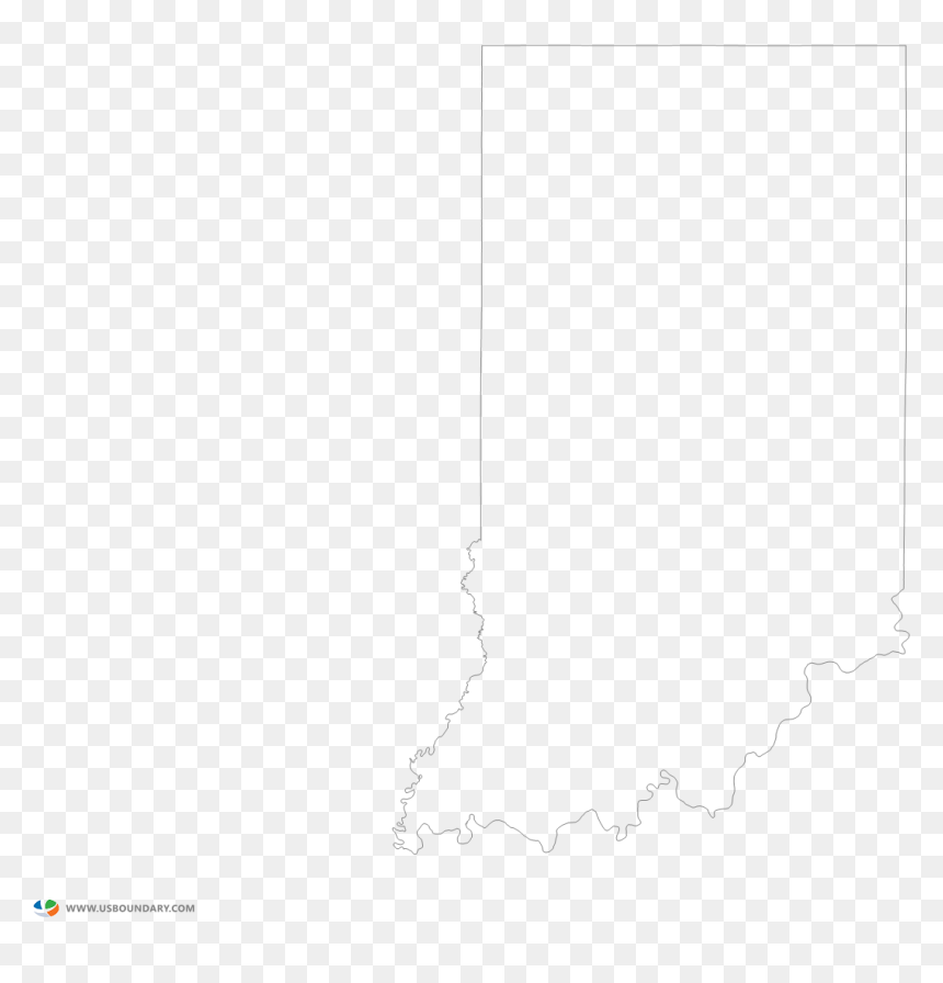 Diagram, HD Png Download - indiana outline png