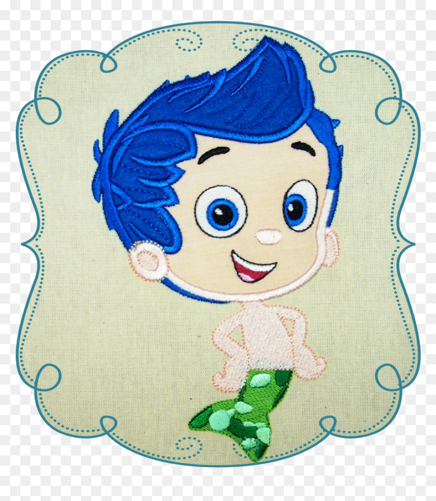 Gilbert - Machine Embroidery Lego Applique Design, HD Png Download - bubble guppies png