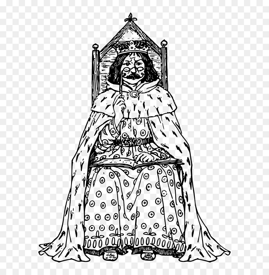 King - Middle Ages Drawings, HD Png Download - king throne png