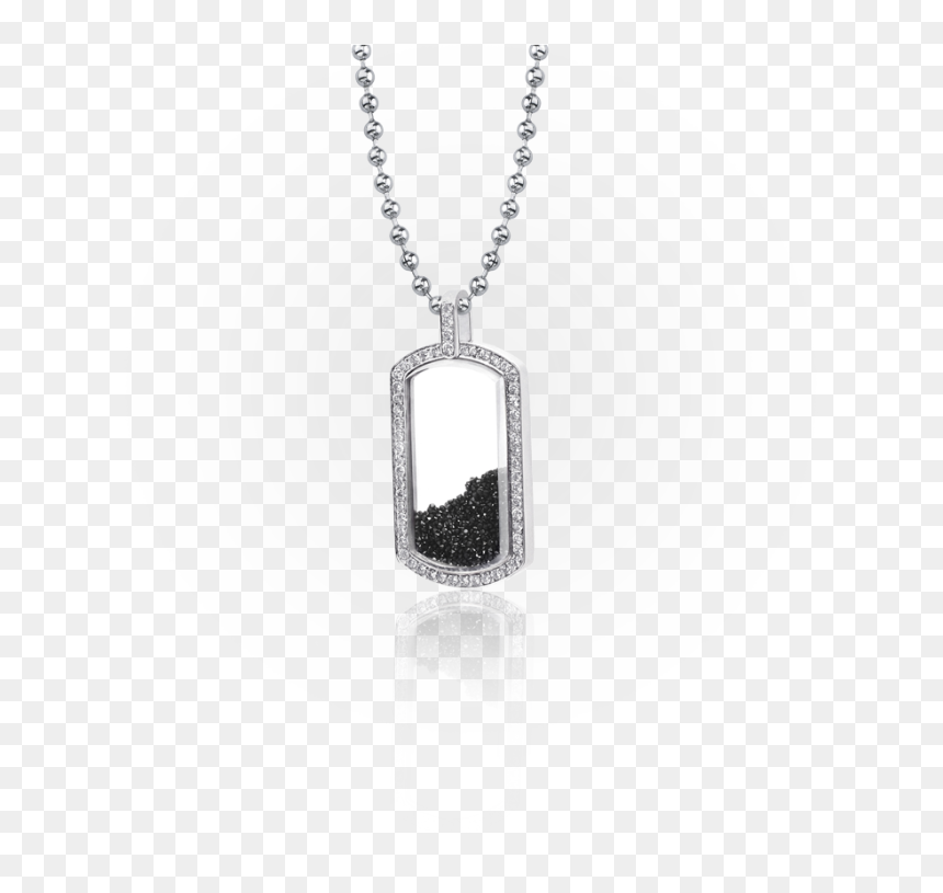 The Single Floating Dog Tag Pendant - Locket, HD Png Download - dog tag png