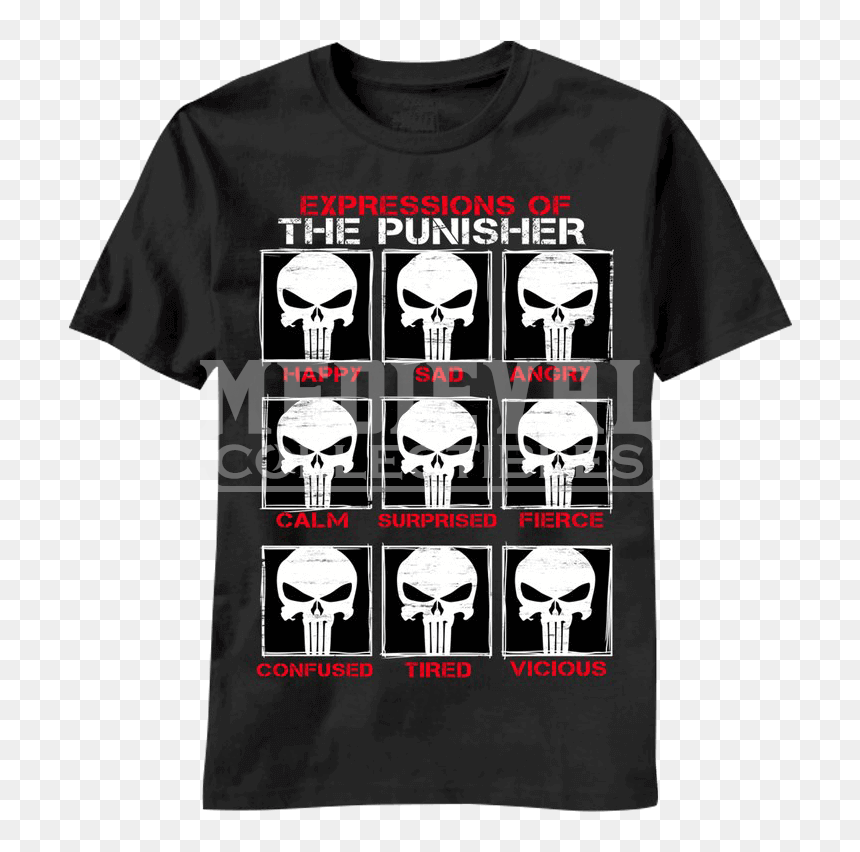 Expressions Of The Punisher T-shirt - Transformers Decepticon Tee, HD Png Download - the punisher png