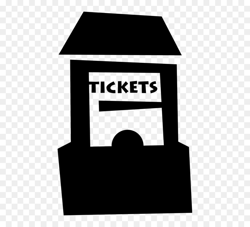 Vector Illustration Of Cinema Movie Theatre Or Theater, HD Png Download - movie tickets png