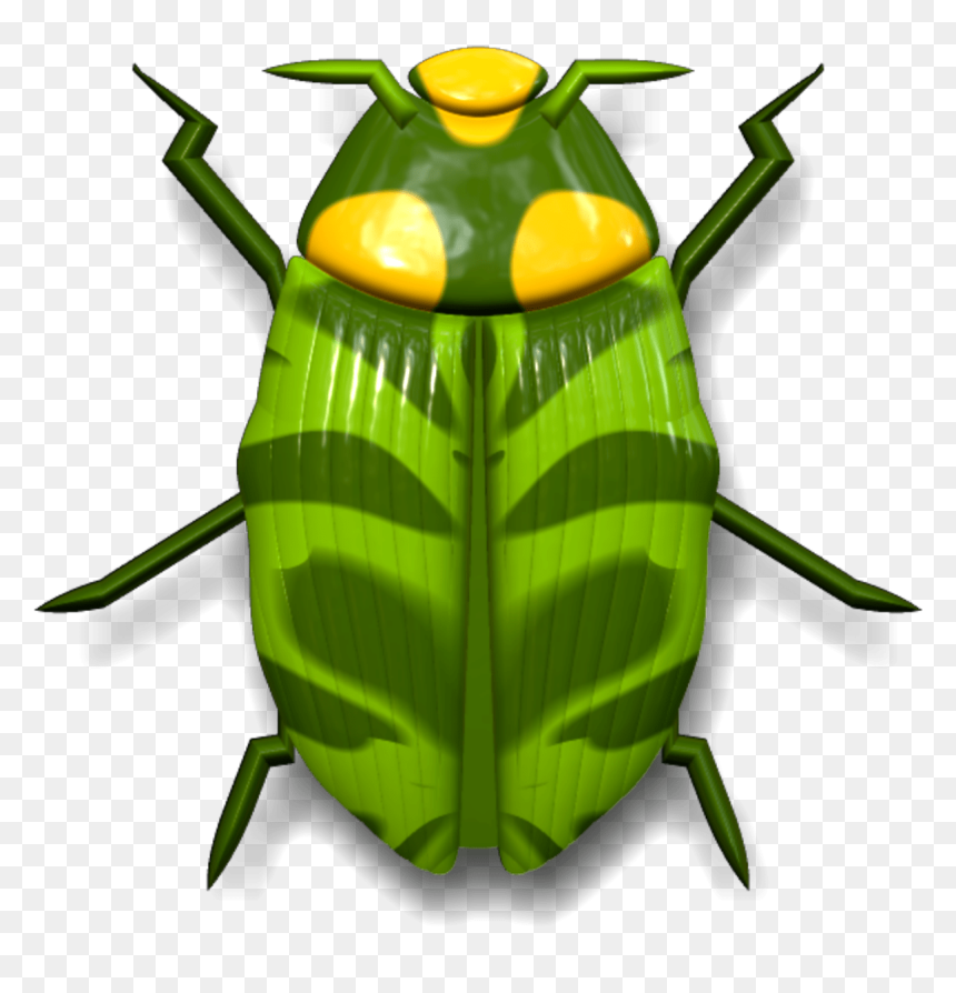 Ladybug Dark And Light Green - Insectos Verdes, HD Png Download - lady bug png