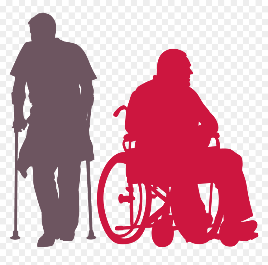 Silhouette Man Wheelchair Png , Png Download - Wheelchair, Transparent Png - silhouette man png