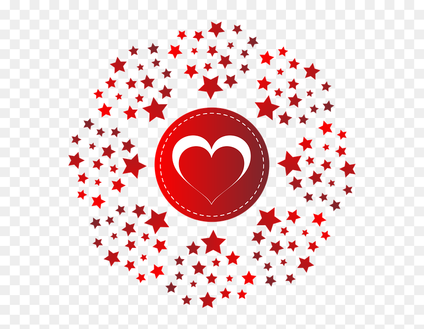 Monogram, Heart, Pattern, Love, Red, Ornament, Holiday - Te Deseo Un Lindo Dia Amor, HD Png Download - red ornament png