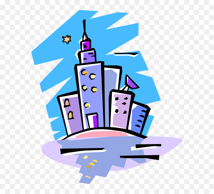 Transparent Office Building Vector Png - Portable Network Graphics, Png Download - office building vector png