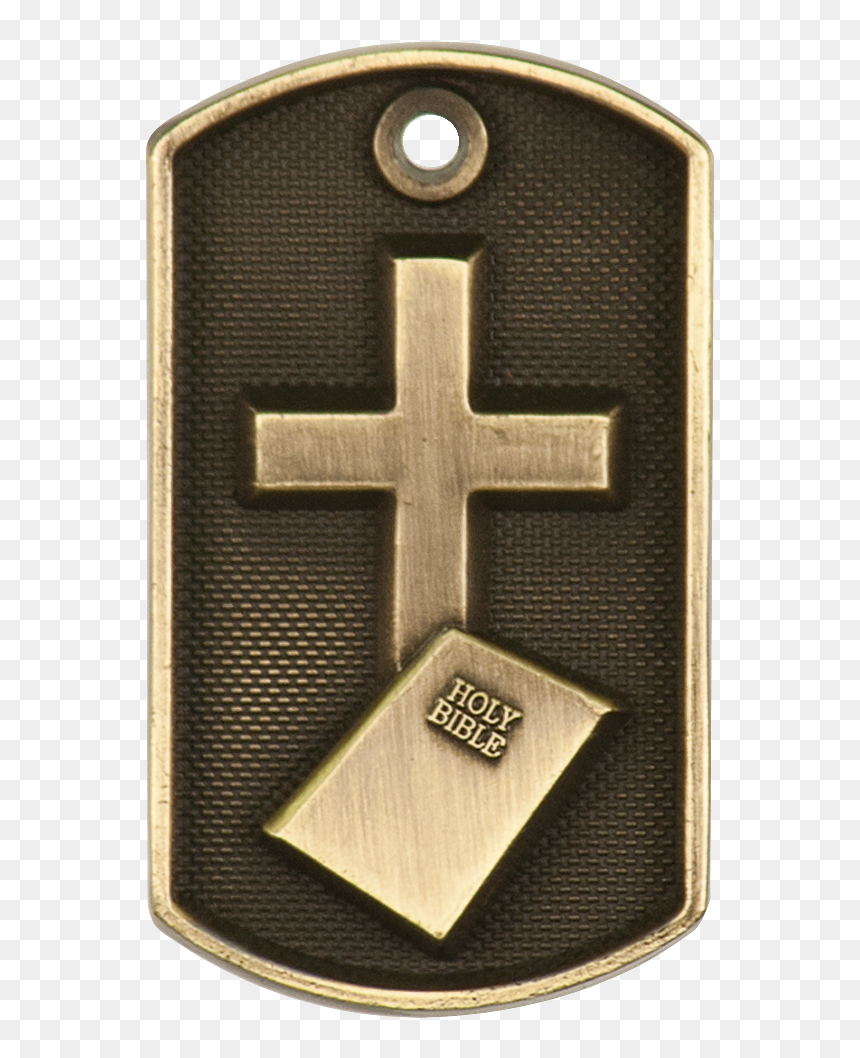 3d Gold Religion Cross Dog Tag , Png Download - Dog Tag, Transparent Png - dog tag png